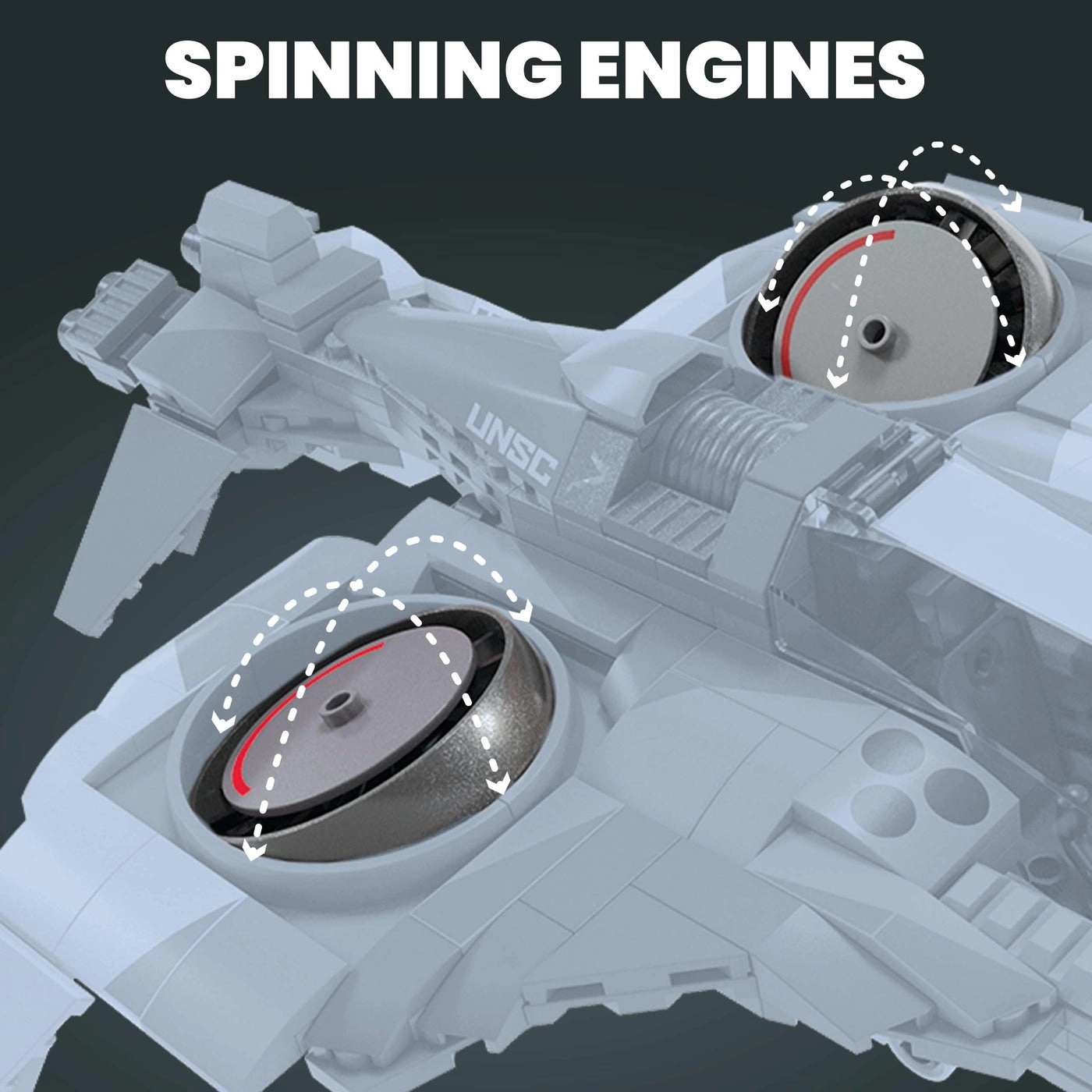UNSC Arctic Burn Wasp - 342 Pieces 2 Poseable Figures