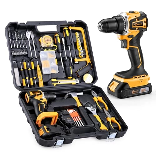 Brushless Motor Tool Kit Set - 2000 Milliamp Hours 21 Volts
