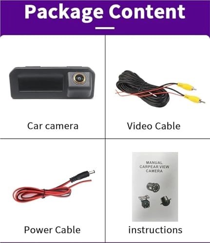 Rear View Camera Fisheye - Night vision Wired 1080P