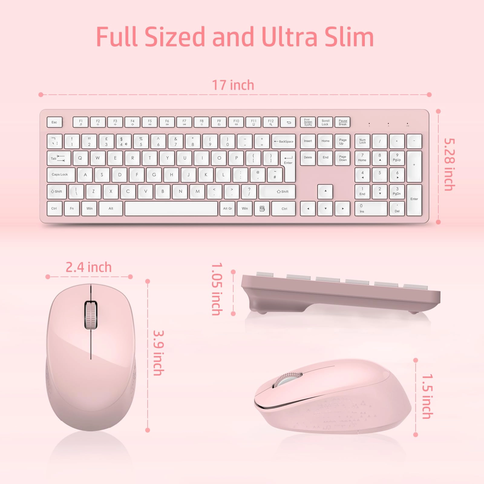 Keyboard and Mouse Set - QWERTZ Wired/Wireless