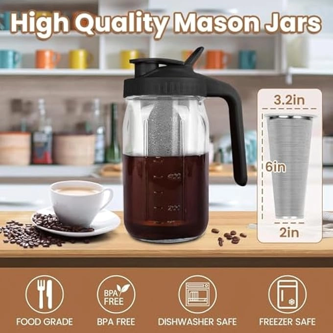 Cold Brew - 32 Oz Stainless Steel Filter