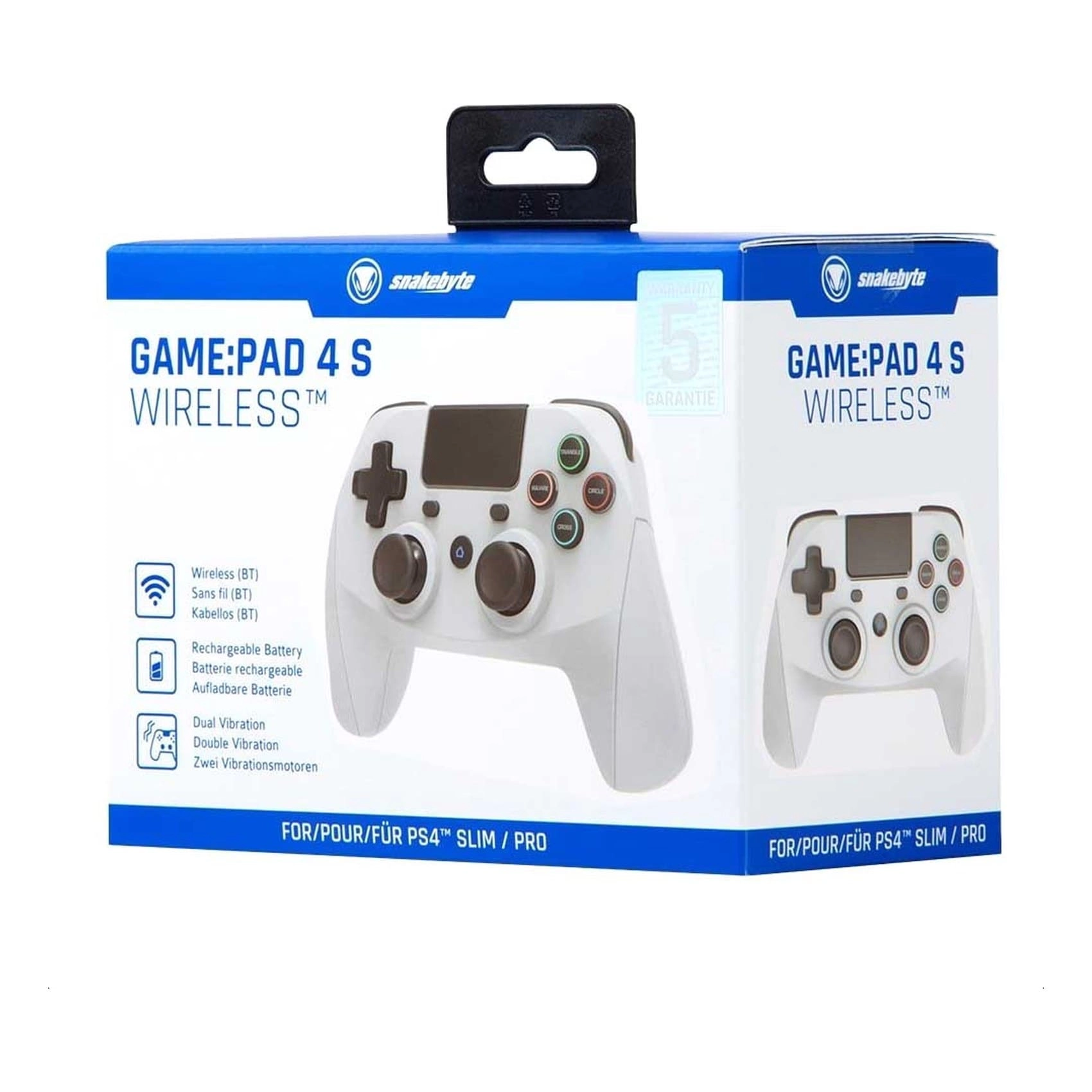 Game Pad 4 S - White PlayStation PS4
