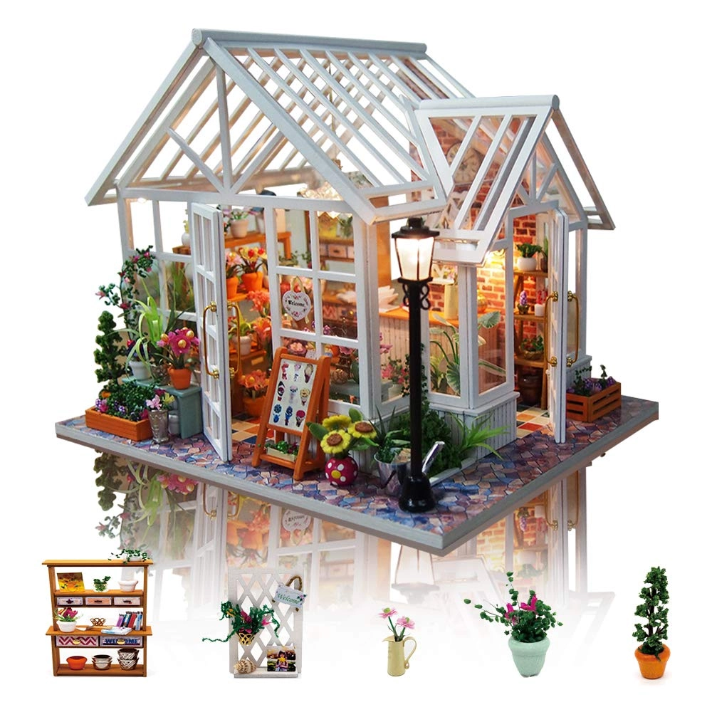 DIY Miniature Dollhouse Kit - Tiny House 1:24