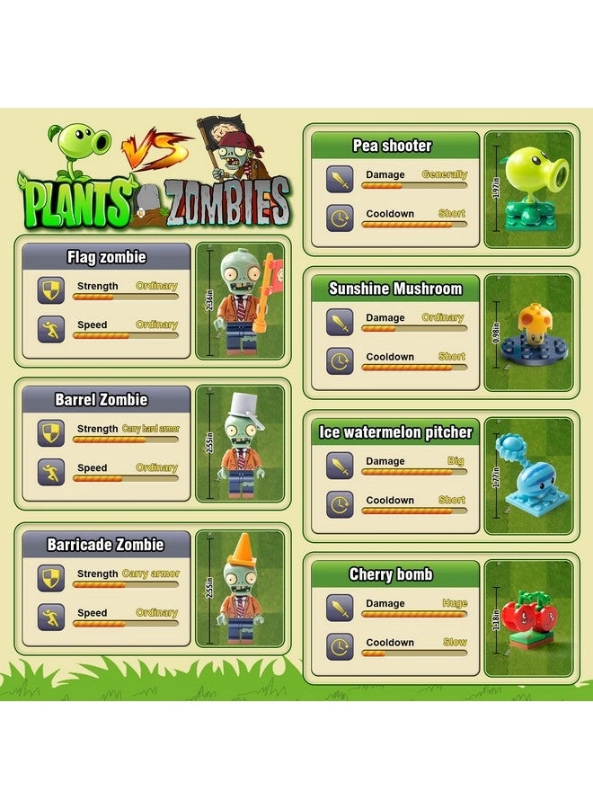 PVZ Time Travel Set - Plants & Zombies Action Figures 933 pcs