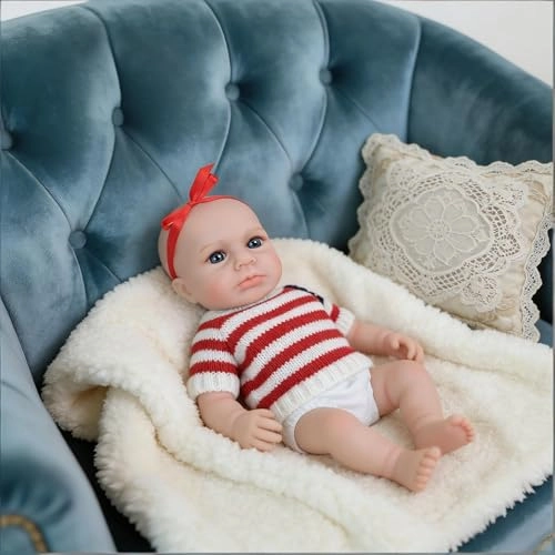 Loulou Awake Reborn Baby Doll - 12 inch Full body silicone Ages 3+