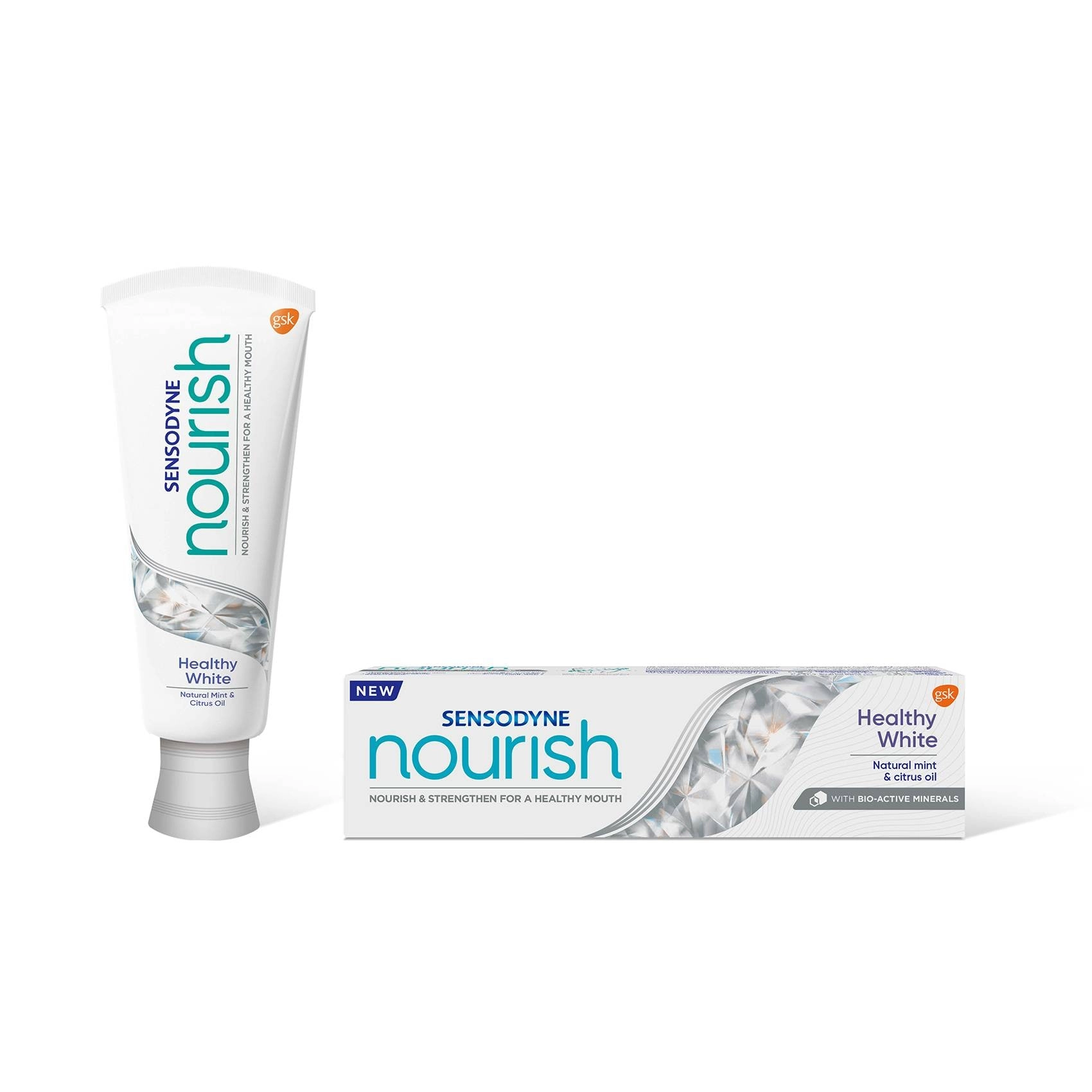 Sensodyne Nourish Healthy White natural mint and citrus oil Toothpaste 75ml
