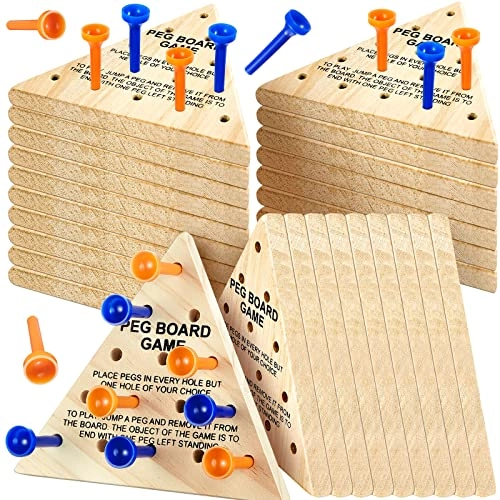 Deekin Triangle Peg Game - 24Pack Wooden