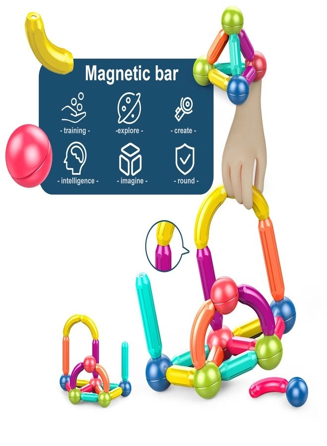 Magnetic Balls and Rods Set - 64 pieces