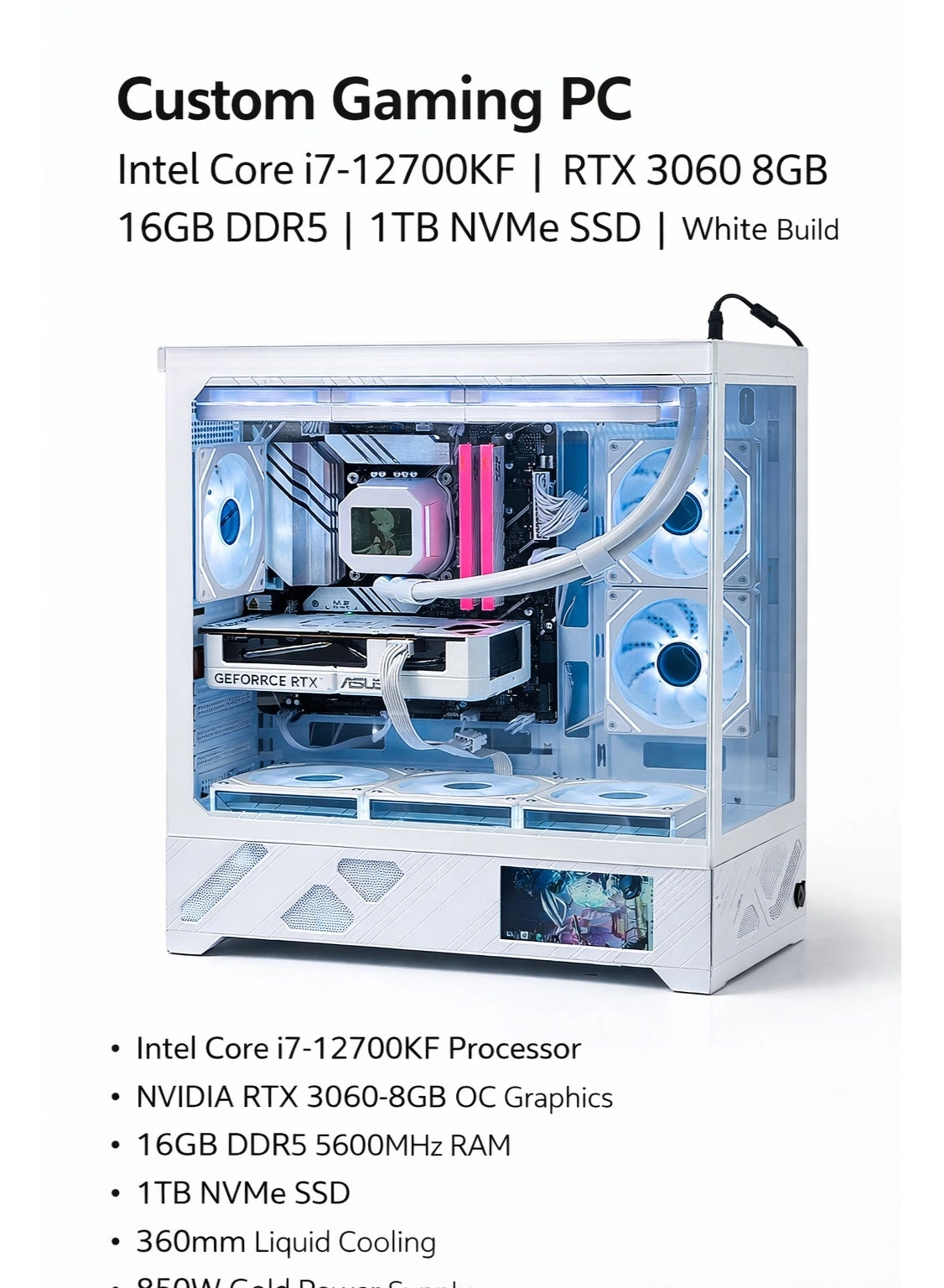 Gaming PC - Intel i7-12700KF 16GB 1TB