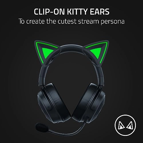 Kitty Ears V2 for Headsets - Clip-on Universal Fit Adjustable Straps