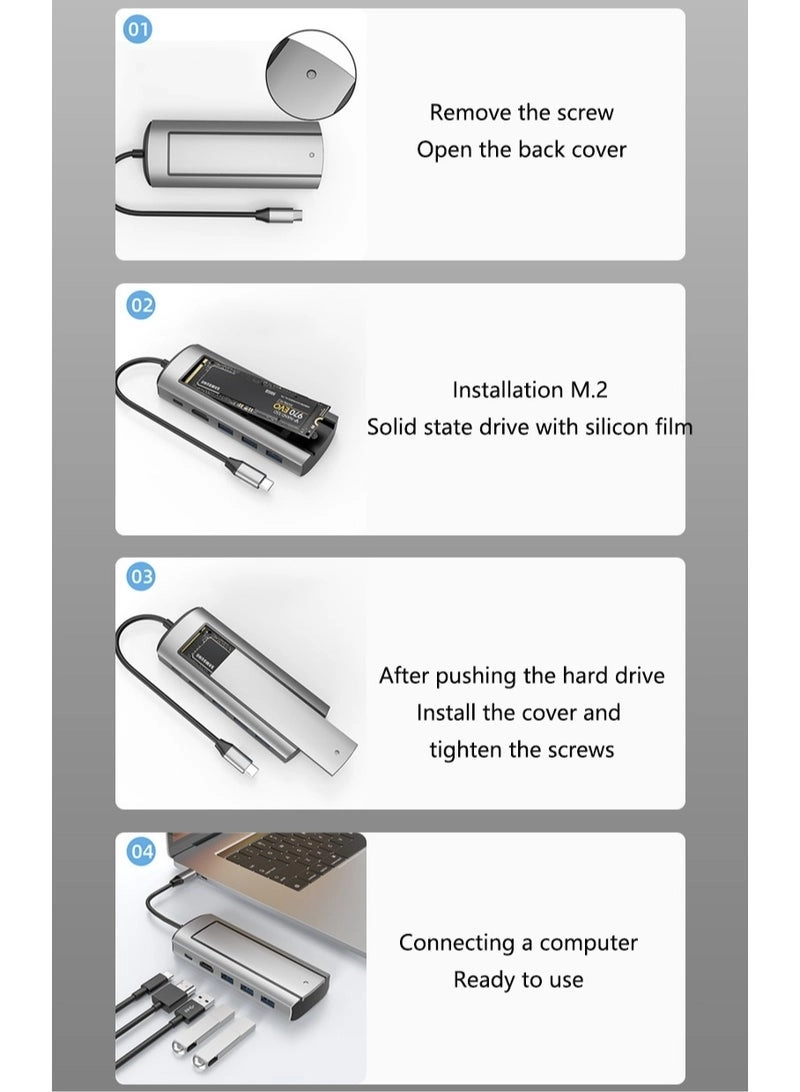 USB-C Hub - 6 in 1 4K