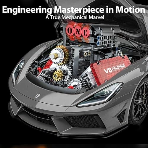V8 Engine Model Kit Engineering - 12 years+ 478 pieces