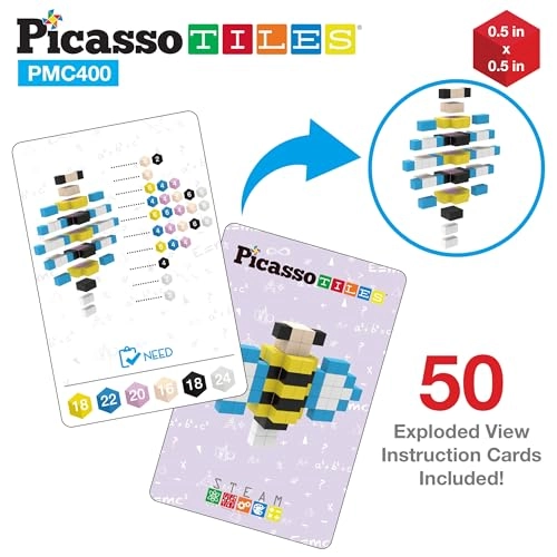 Pixel Magnetic Puzzle Cube STEM - 6 years and up 400 pieces