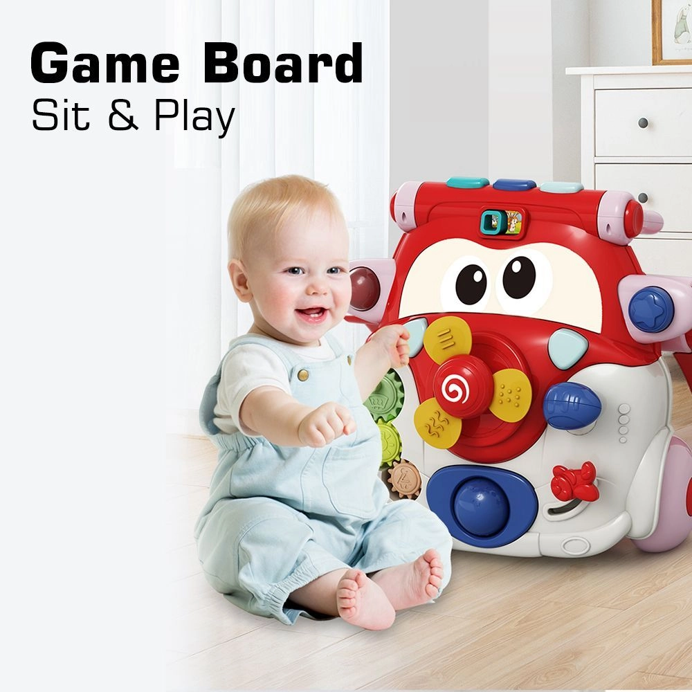 3 in 1 Baby Walker - Green Musical keyboard