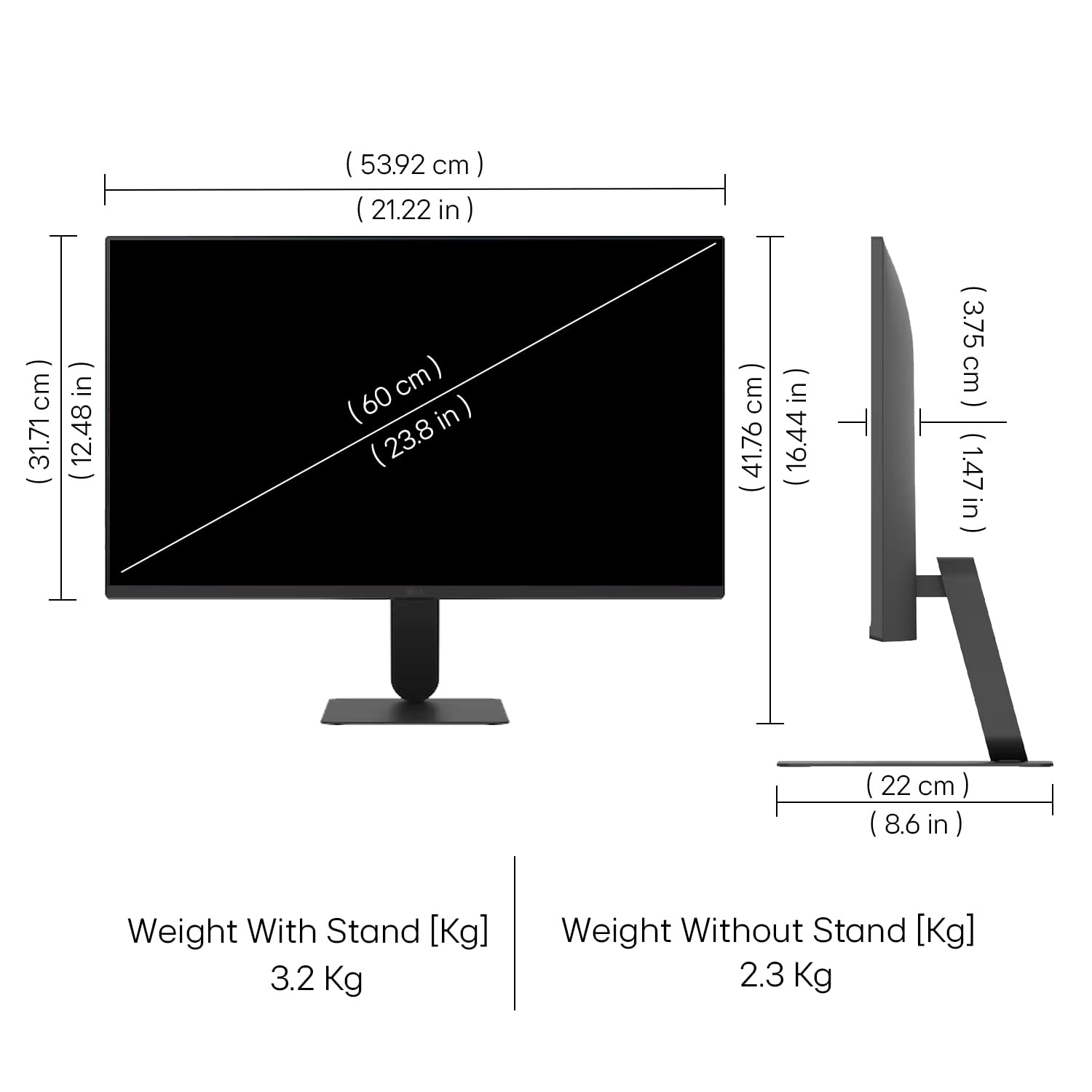 24U411A - 24U411A-B.ATRQ 23.8 Inches 1920 x 1080