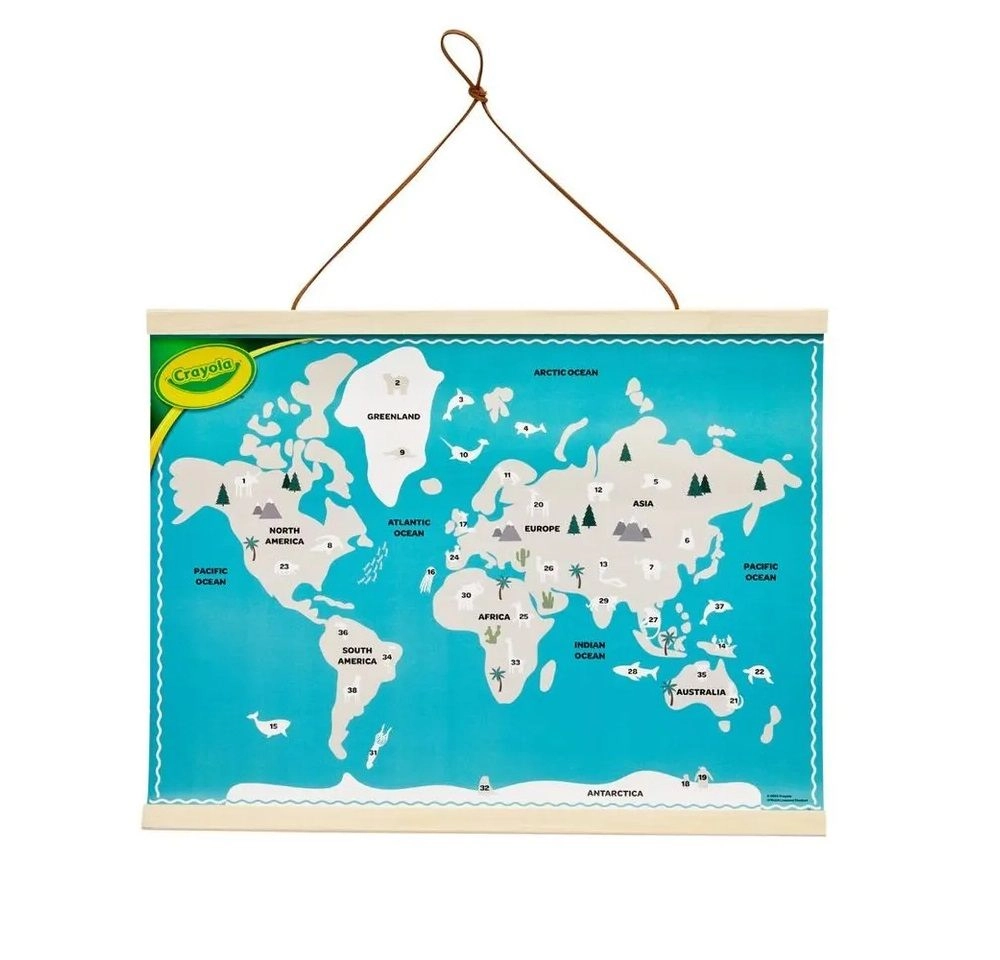 Crayola Animal World Map