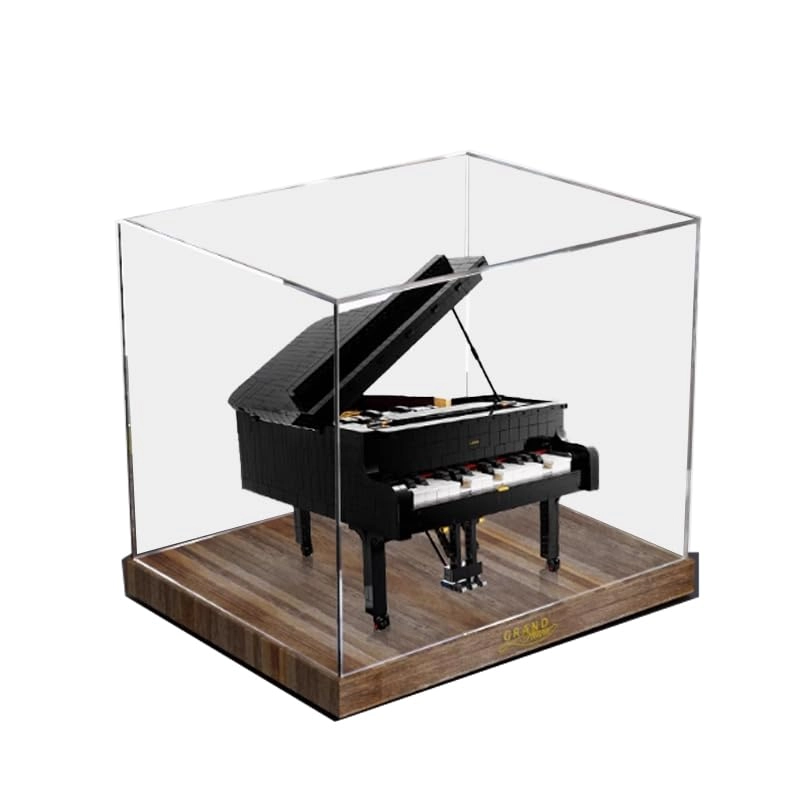 Lego Ideas Clear Acrylic Display Case (21323) - Acrylic High Wood Bottom