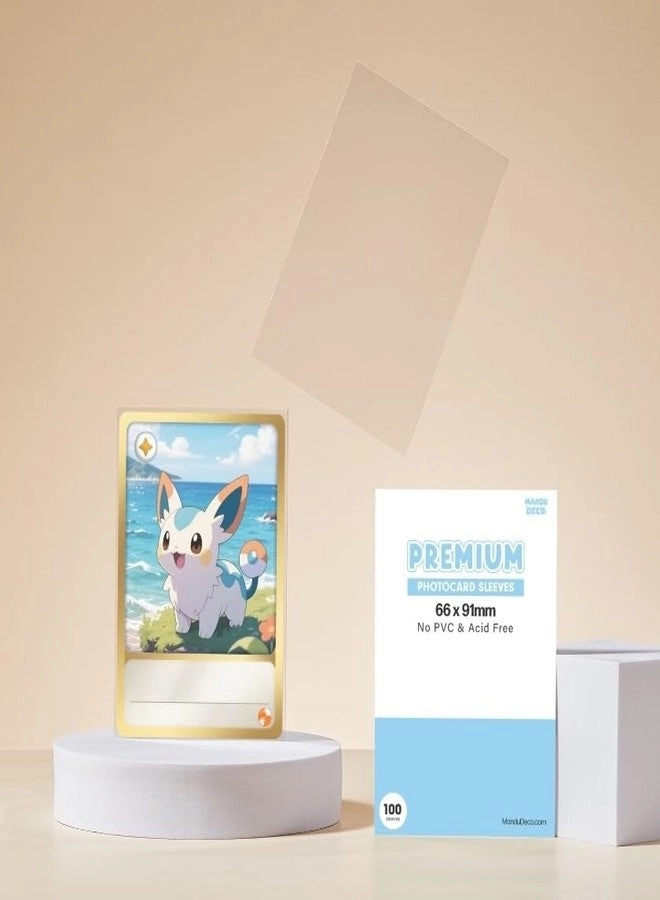 MANDU DECO Photocard Sleeves - Premium Clear Transparent