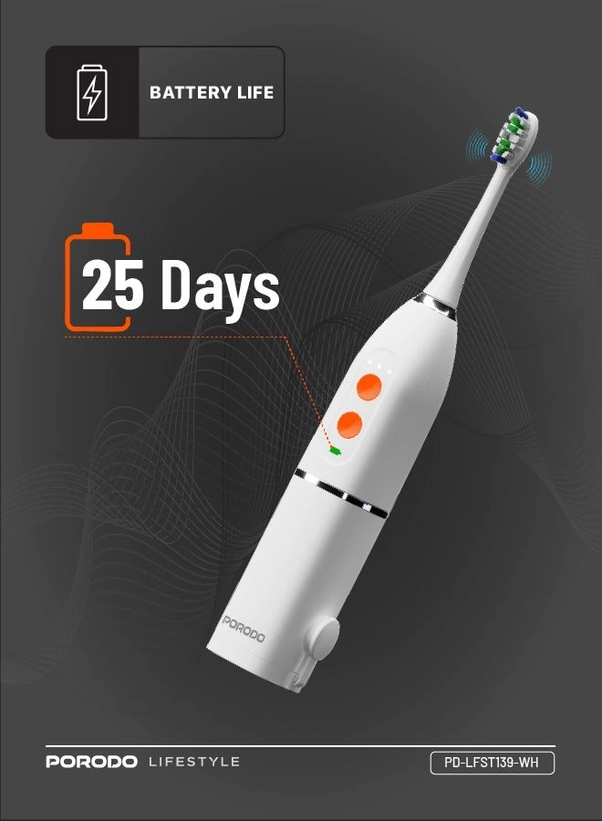Lifestyle Water Floss & Sonic Electric Toothbrush - 100mL 25 Days Battery Life IPX7