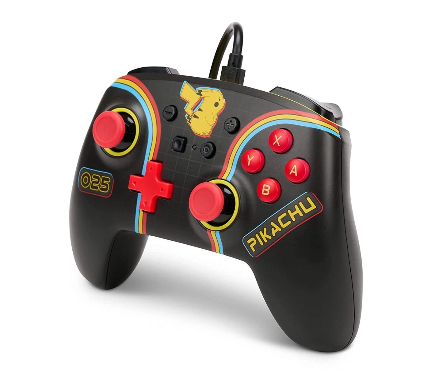 Switch Enhanced Wired Controller - Pikachu Arcade