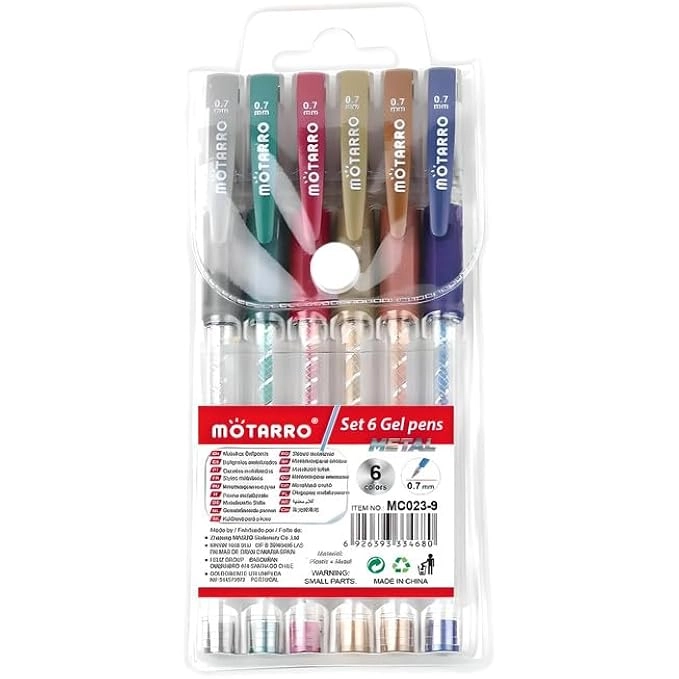 Gel Pens - 6 Pieces 0.7mm