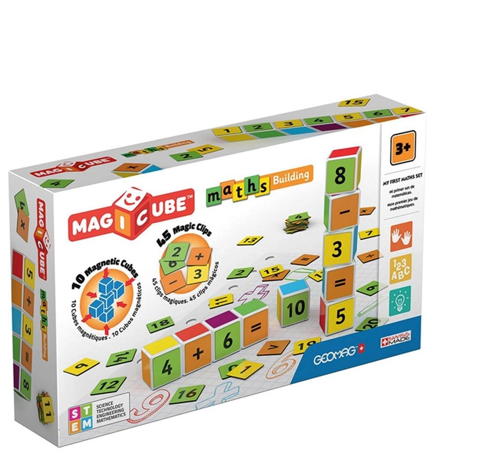 Magicube Math Building And Clips - 55 pcs