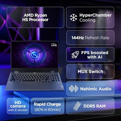 LOQ 15ARP9 - 15.6'' 7235HS 24GB DDR5 512GB SSD