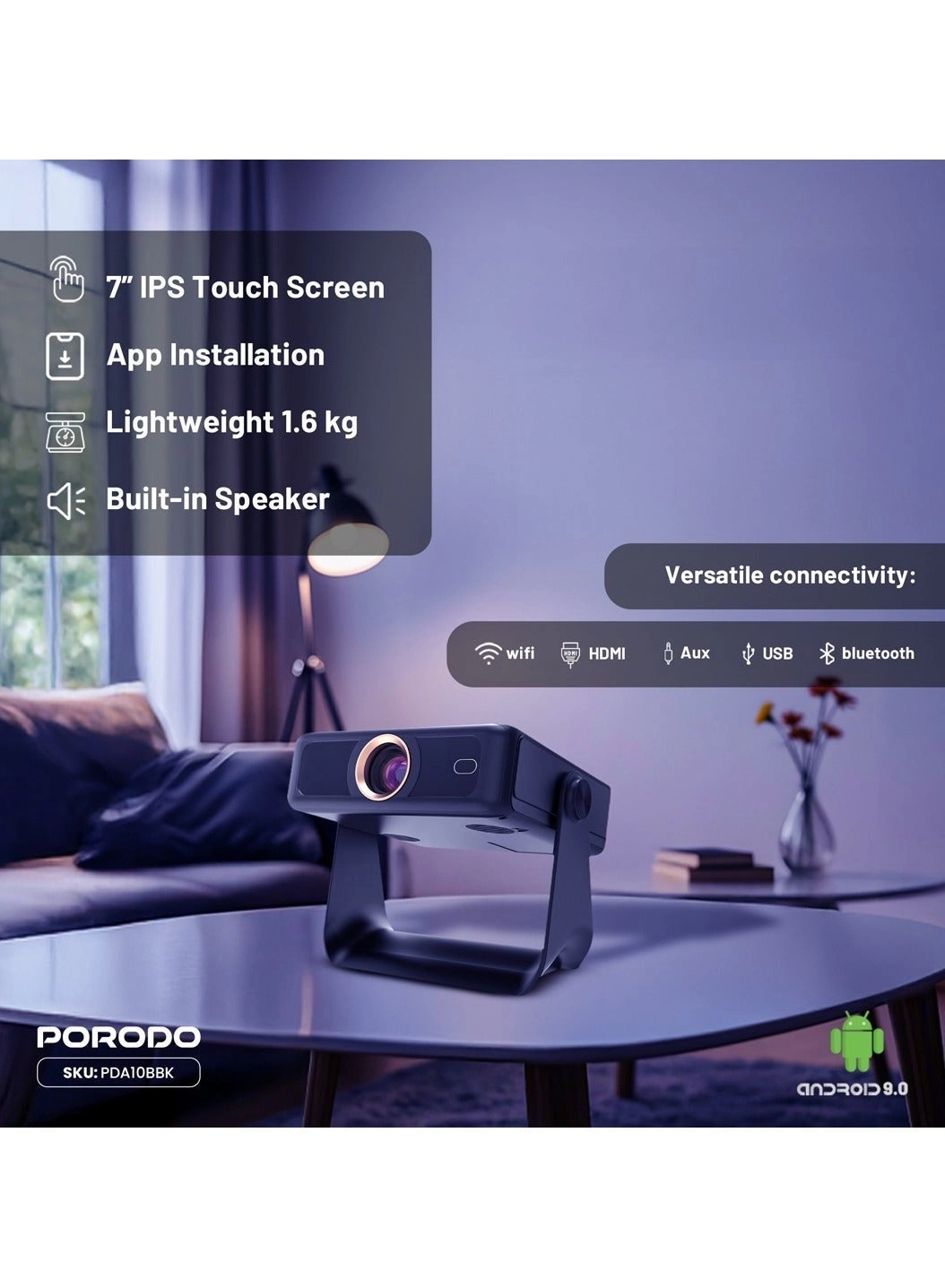 Optivis Smart HD Projector 9904907009030 200 Lm