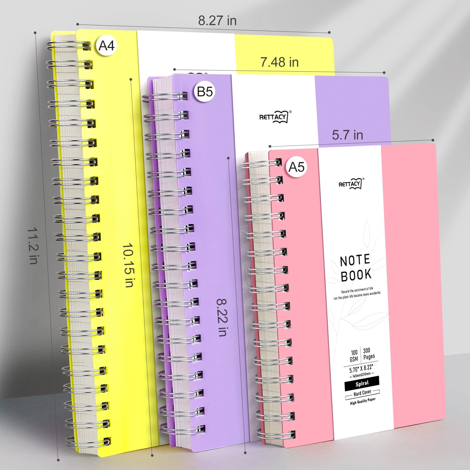 A4 Notebook A4 Spiral - Lined 150 Sheets