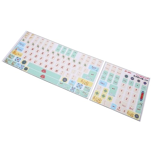 Mechanical Keyboard Sticker - 2Pcs 84-108 Key