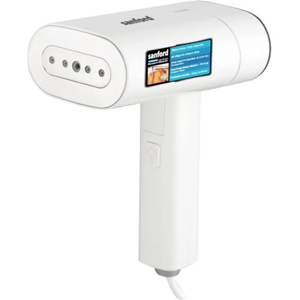 Sanford 2-In-1 Handheld Garment Steamer - White 1300 W