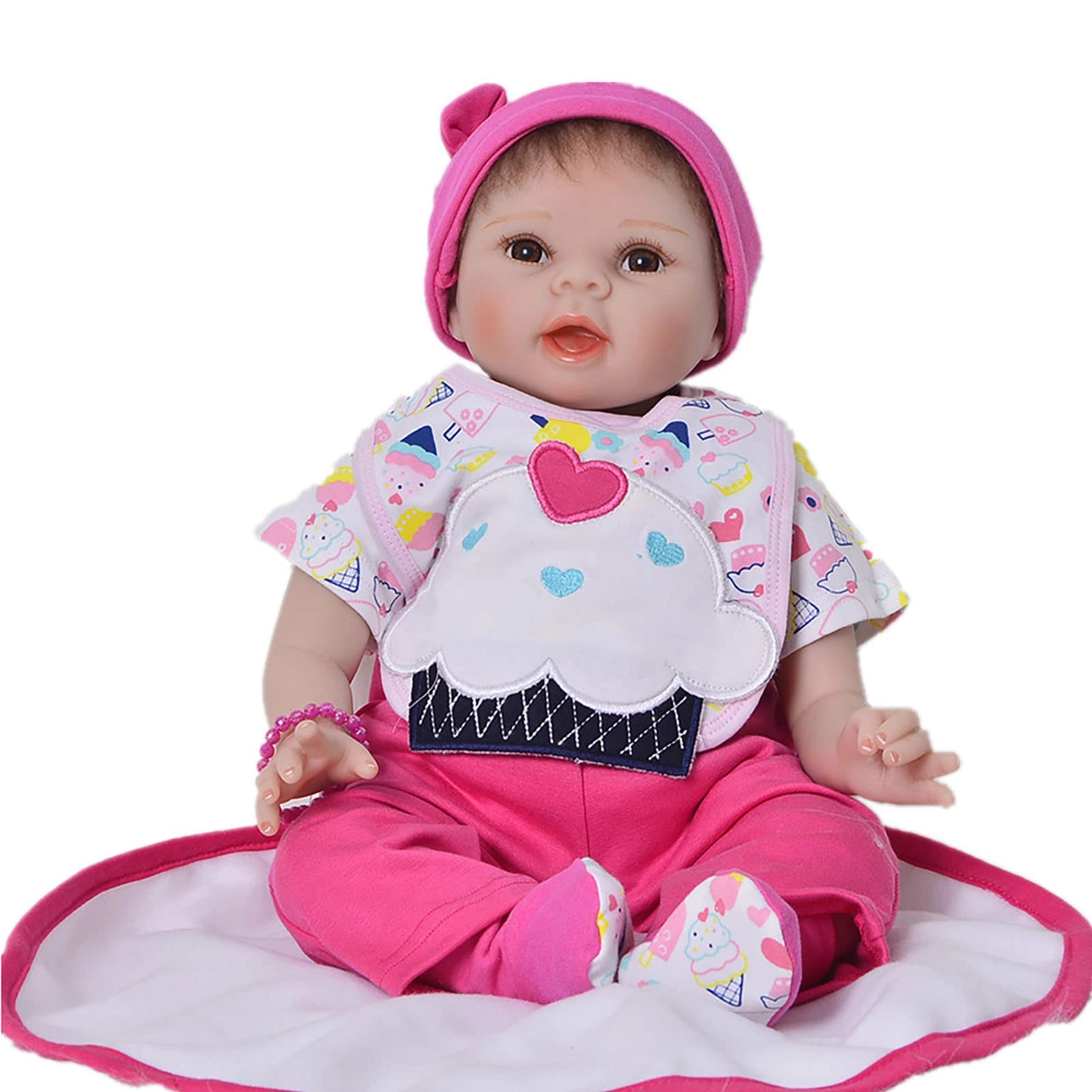 Reborn Baby Doll - 55cm 22" Vinyl Cotton Body
