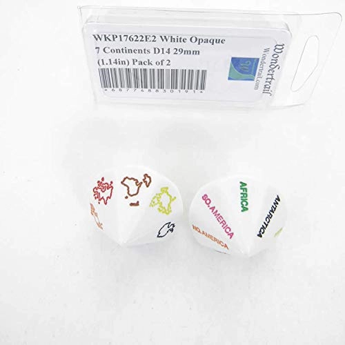 Koplow Games 7 Continents D14 - 29mm Pack of 2