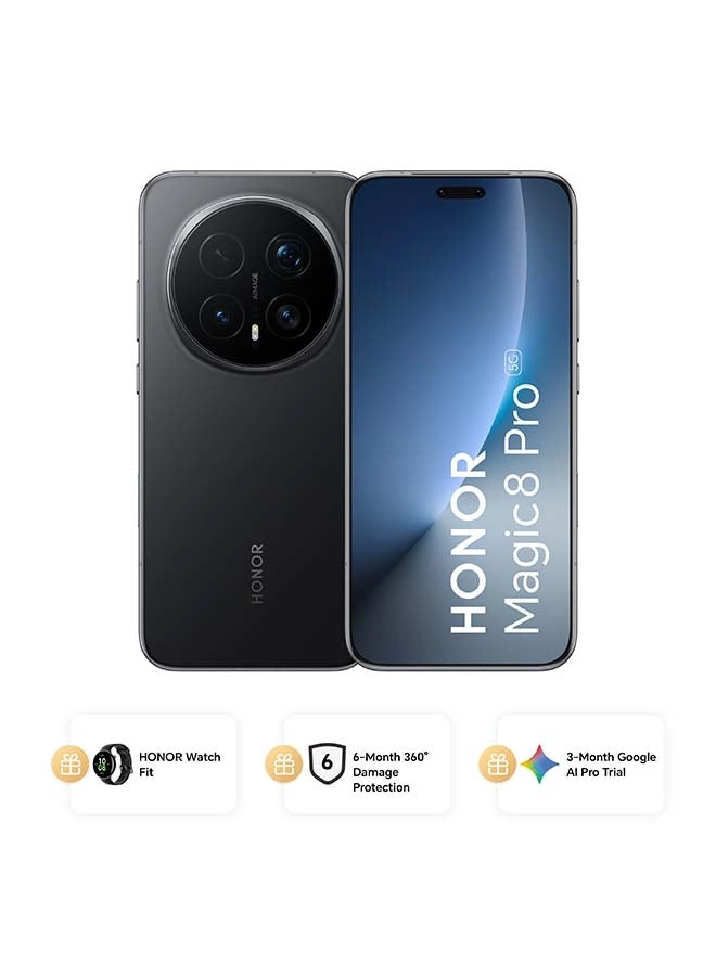 Honor Magic8 Pro - 16 GB 1 TB + Watch Fit + 3 Month Google AI Pro + 6 Month Damage Protection