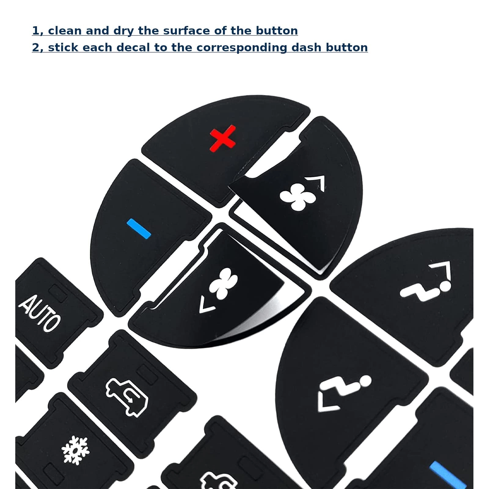 Radio Dash Button Repair Kit