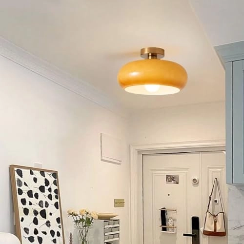 retro glass chandelier - Caramel gradient 12W