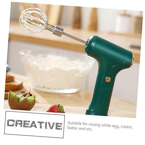 Electric Egg Beater Handheld Mixer - Green 1200 mAh