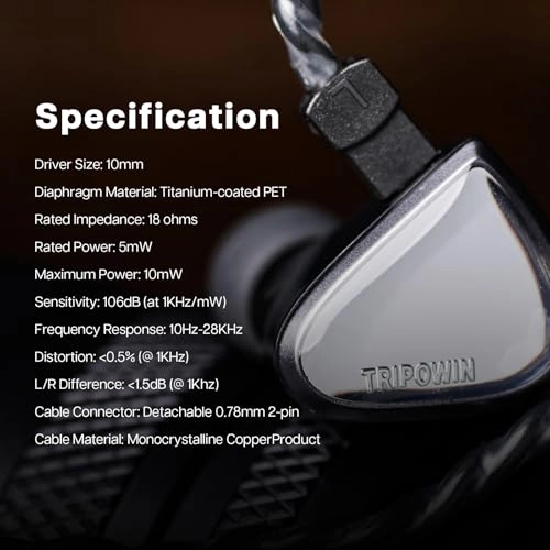 Tripowin x 0DiBi : Vivace Wired Earbud