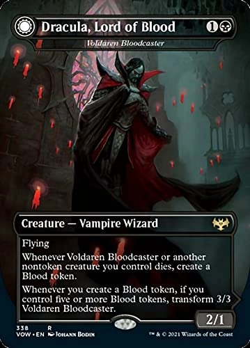 Wizards of the Coast Dracula, Lord of Blood // Dracula, Lord of Bats (338) - Borderless - Innistrad: Crimson Vow - Dracula Series