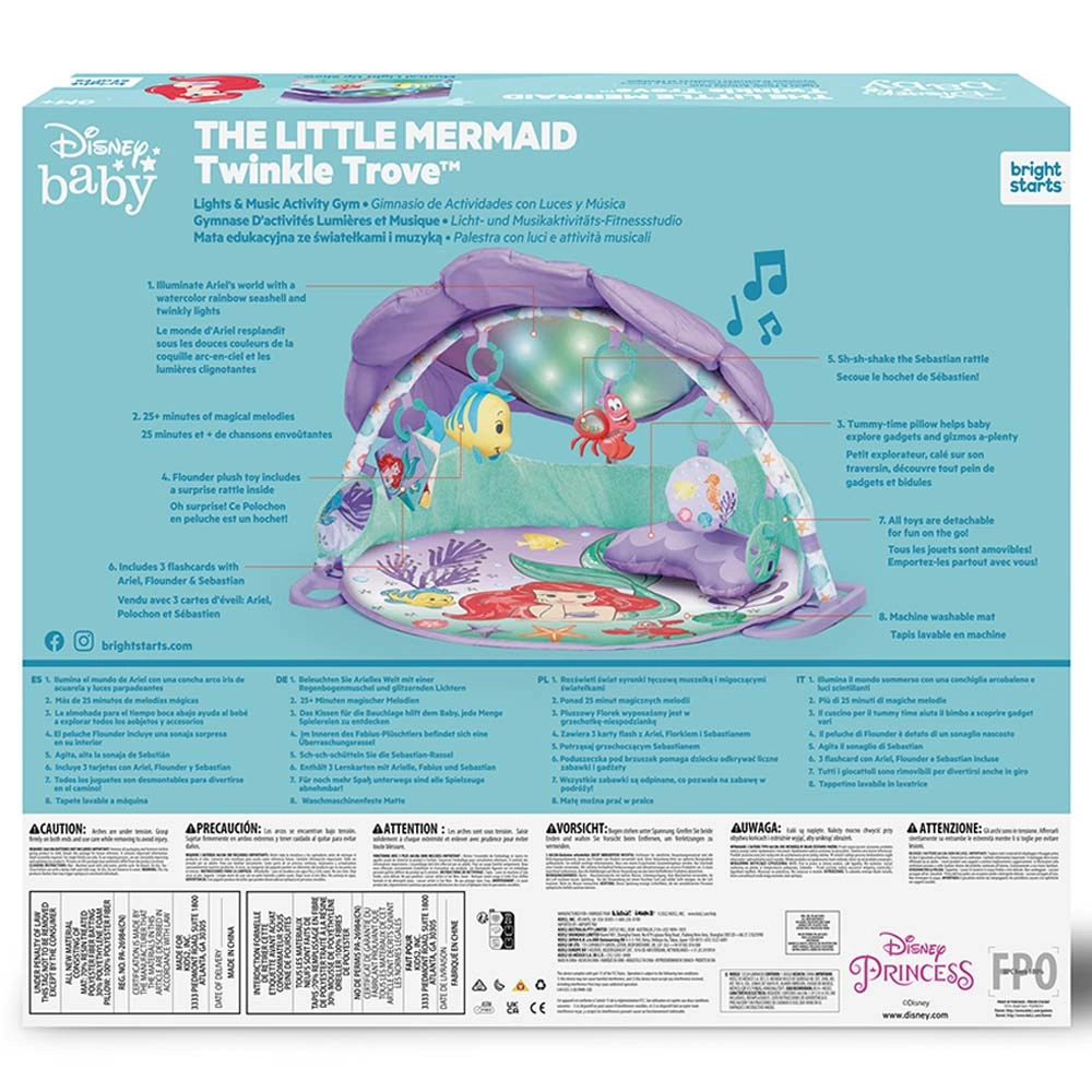 Twinkle Trove Lights & Music Activity Gym - Mermaid 0 month