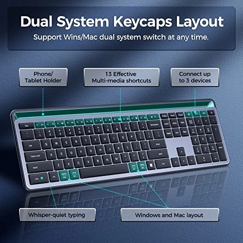Wireless Bluetooth Keyboard - DE Wireless