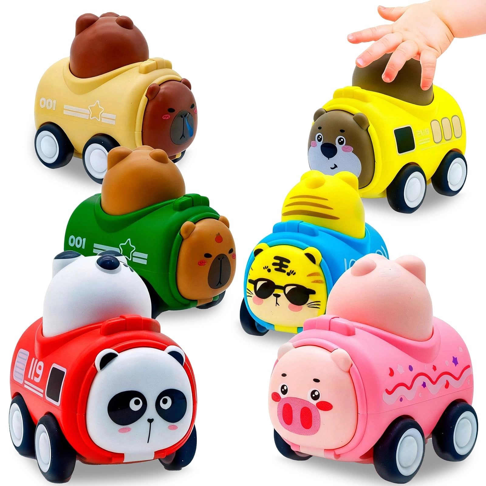 Duoleling Toys Factory Press to Go Car - 6 PCS