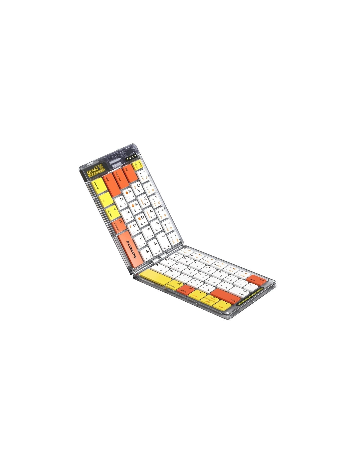 Crystal Shell Wireless Keyboard - EN/AR Wireless