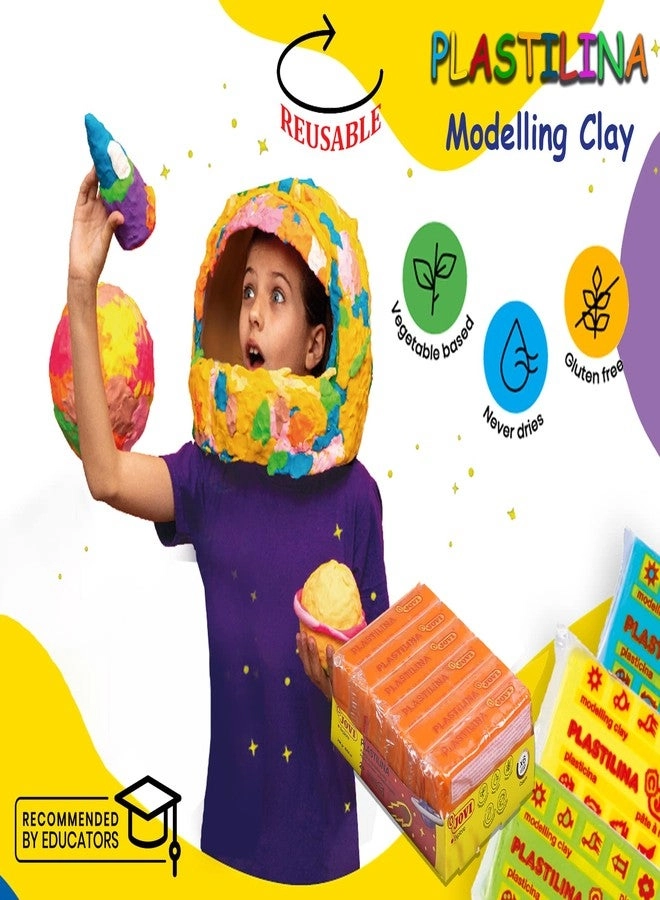Plastilina Modelling Clay - 50g 6pcs.
