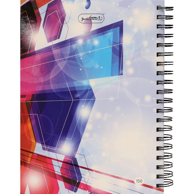 Notebook 19 X 26 cm Spiral - Grid 100 Sheets