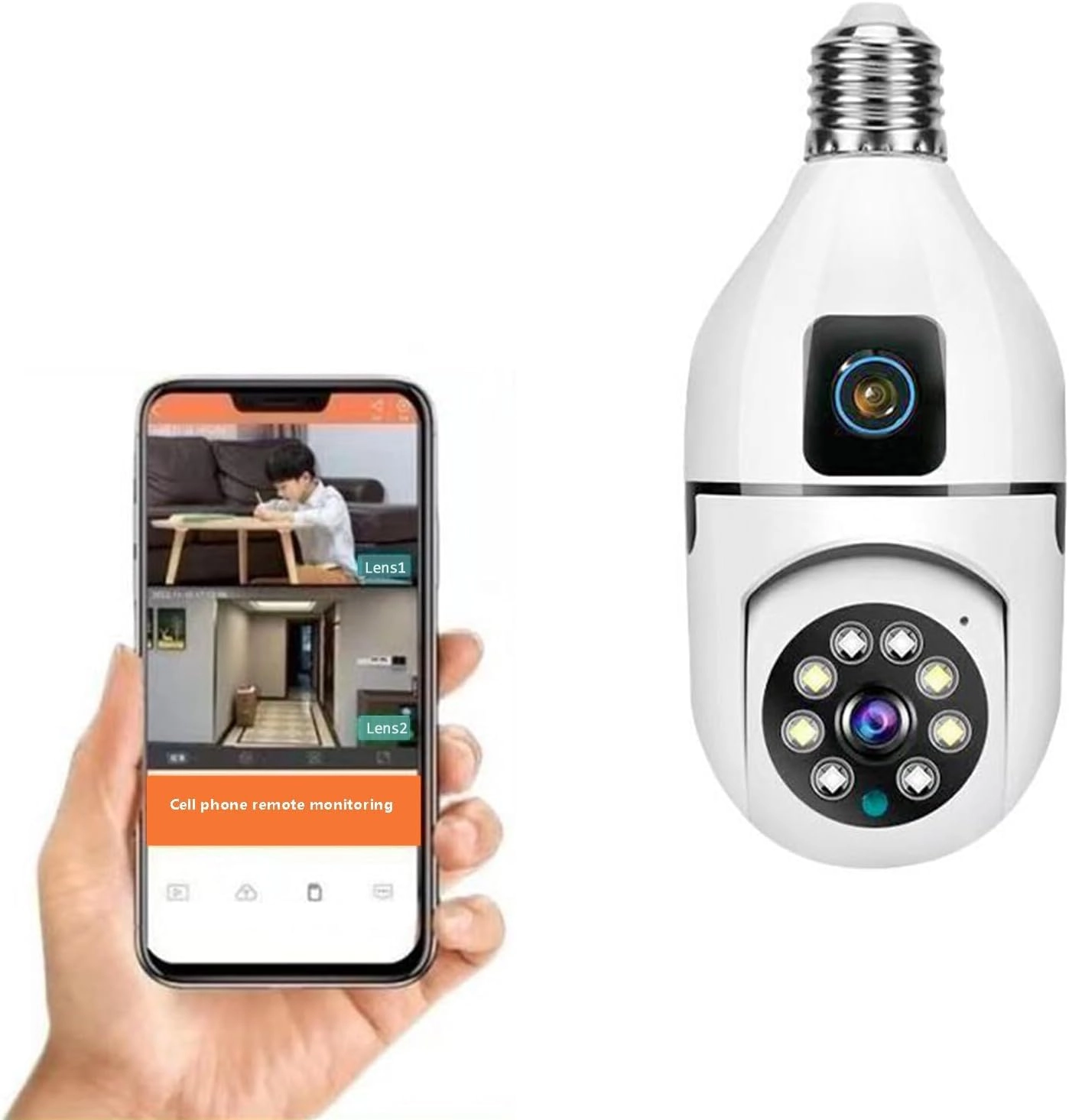 Light Bulb Security Camera 1080P