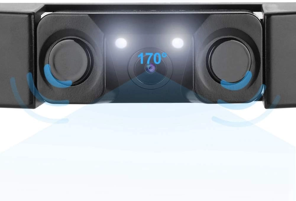 Car License Plate Frame Parking Sensor - 3 in 1 Radar 2LED