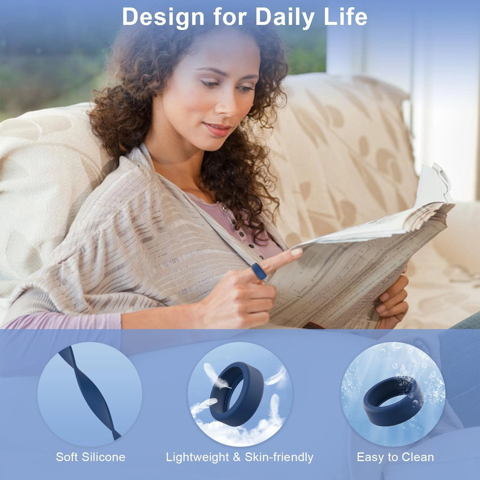 Ring Protector - Clear Blue