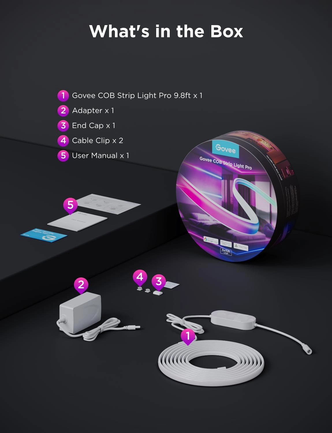 COB LED Strip Light Pro - 9.8ft