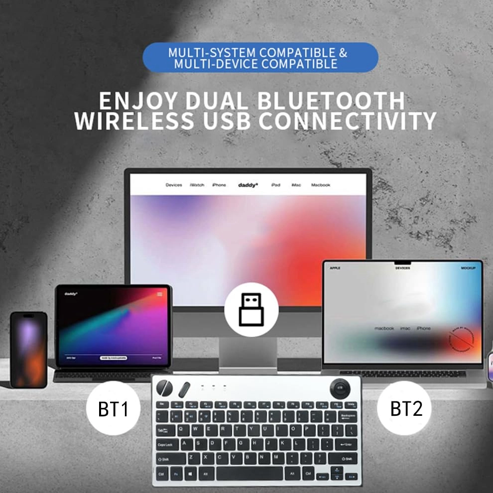 Trackball Keyboard - Wired/Wireless